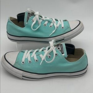 Converse All Star Chuck Taylor Low Top Mint Green Women's Size 10 Mens Size 8